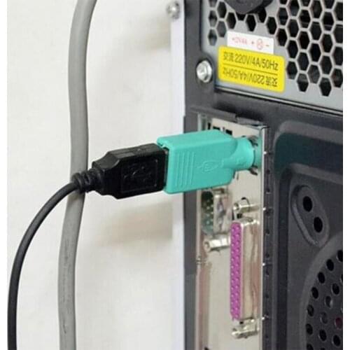 K92F PS2 to USB Female,PS/2 Male Converter Changer Adapter for Keyboard Mouse Household Computer Accessories