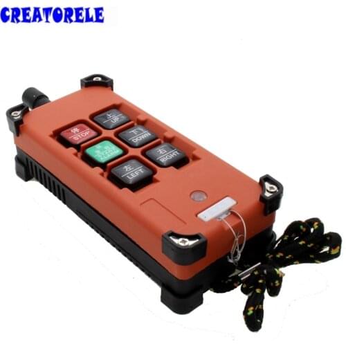 AC 220V 380V 110V DC 12V 24V Crane Industrial Remote Control Wireless Transmitter Push Button Switch 1 transmitter 1 receiver