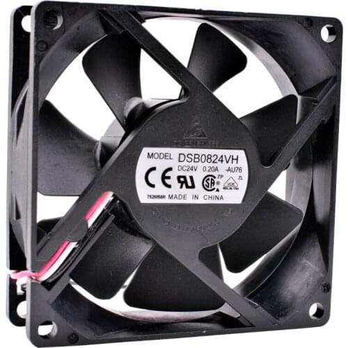 DSB0824VH 8cm 80x80x25mm DC24V 0.21A 3 lines Industrial computer inverter cooling fan