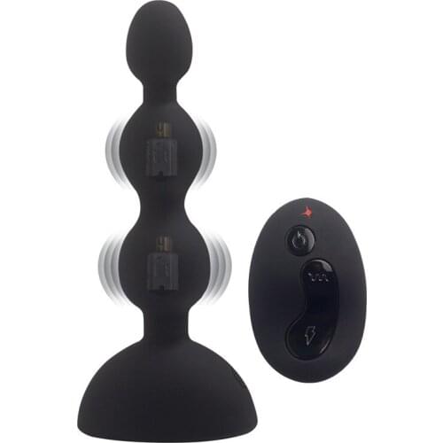 Control Remote Dual-core Pull Beads 10 Frequency Vibration Charging Back Court Stimulation Jumping Egg Anal Sex