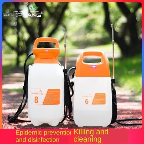 Disinfection watering can watering flower large watering can gardening shoulder type household watering can sprayer