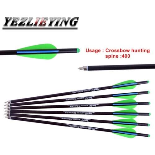 Archery Bolts 16/17/18/20/22 Inch Crossbow Arrows Spine 400 for Mini Crossbow bow for shooting