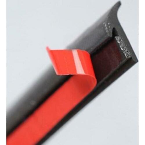 Side Skirt Sealing Strip T-shaped Trim Universal Weatherproof EPDM Rubber