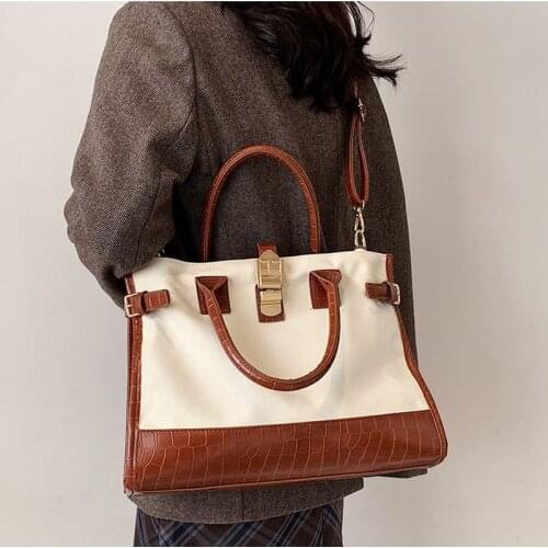 Vintage Large Capacity Handbag Women Shoulder Crossbody Bags 2021 New Brand Design Messenger Bags Female Purses High Quality