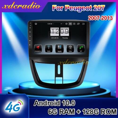 Xdcradio 9" Android 10 For Peugeot 207 207CC Car Radio Automotivo Car DVD Multimedia Player Auto GPS Navigation 2007-2013