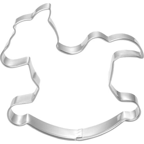 The Kids Loves Carousel Horse Shape Cookie Cutter Trojan Toy Chocolate Biscuit Cut Outs DH050