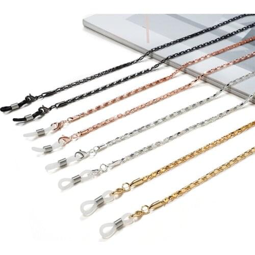 1 Piece Simple Retro Glasses Chain Women Men Fashion Eyeglass Neck Cord Retainer Strap Eyewear Holder Lanyard