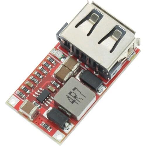 10pcs 6-24V 24V 12V to 5V USB Step Down Module DC-DC Converter Phone Charger Car Power Supply Module Efficiency 97.5% Buck