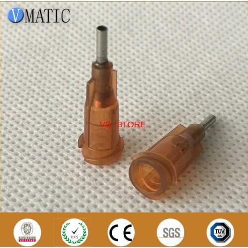 High Quality 100Pcs 15G 1/4'' Inch Stainless Steel Tip Dispensing Needles Syringe Needle Tips Screw Needle Tips