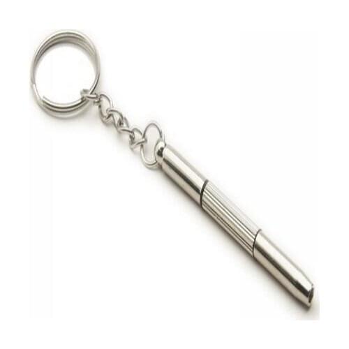 2pcs/pack Tool Keychain Cellphone Camera Mini 3 in 1 Multi-function Screwdriver