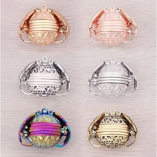 2 x Expanding Photo Locket Angel Wings Image Cage Charms Pendants Lover Gifts for Necklace Jewelry Making Findings 22mm