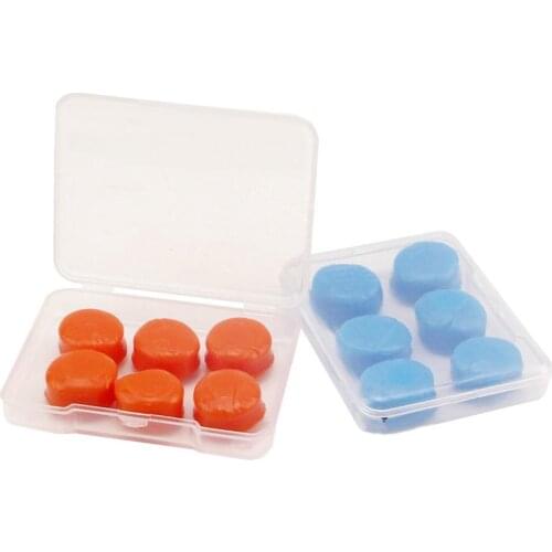 3 Pairs Soft Silicone Waterproof Swimming Ear Plugs Anti-Noise Bath Protector Soundproof Ear Plug Travel Sleep Noise Reduction