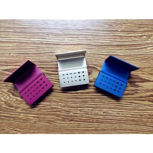 3 Pcs/set 18 Holes Dental FG RA Bur Burs Holder Autoclave Block Box New HOT