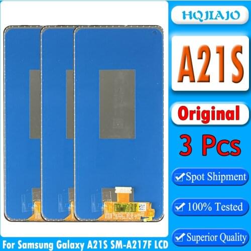 3PCS New Original LCD For Samsung Galaxy A21s A217 LCD Touch Screen Digitizer LCD For Samsung A21s LCD SM-A217F/DS LCD Display