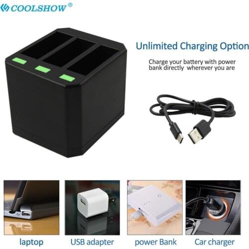 AHDBT-501 Digital Batteries Charger For GoPro Hero 7 6 5 Standard Battery For Gopro 501/601/701 AHDBT501 Charger 4.2V