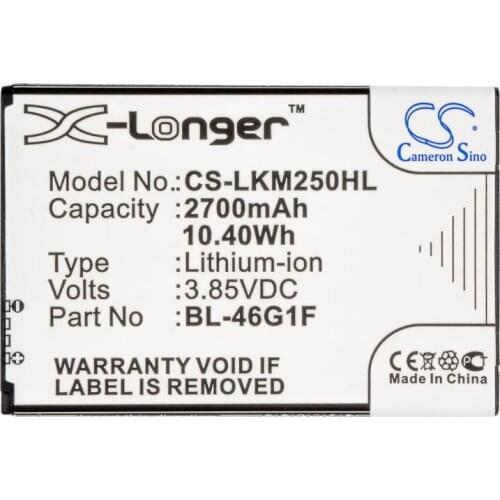 Cameron Sino 2700mAh battery for LG Grace Harmony K10 2017 K121K K121L K425 K428 K430H K8V 2017 K8V 2017 XLTE L59BL M250N M257