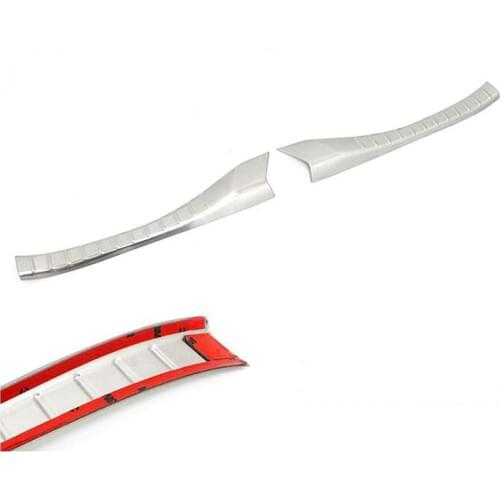 Car Covers Stainless Steel Rear Trunk Scuff Protector Plate Car Styling Cover Guard Accessories for TOYOTA ALPHARD 30 2015 On