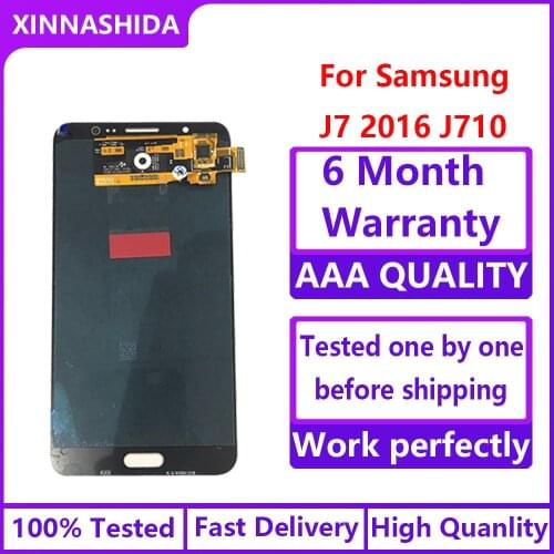 For Samsung J7 2016 Display J710 SM-J710F J710M J710H J710FN LCD Display With Touch Screen Digitizer Assembly