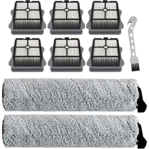 HOT！-Brush Roll and Vacuum Filter for TINECO IFLOOR, IFLOOR3, Floor One S3 Hardwood Floors Wet Dry Vacuum Cleaner Parts