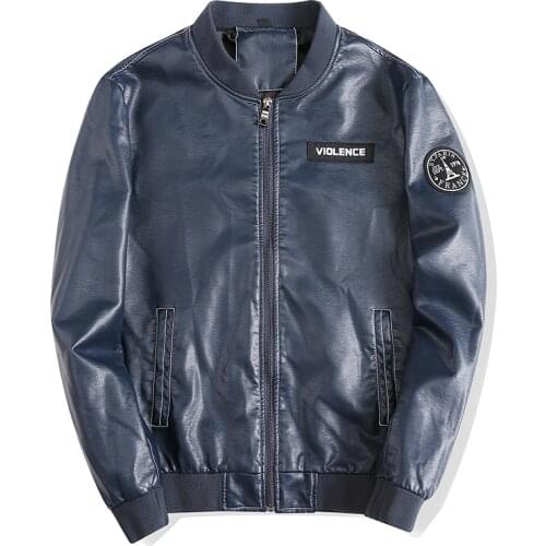 Bormandick mens leather jacket New arrive brand motorcycle leather jacket men, Slim Coats With Zipper Coats KXP18 P01-40 BBY