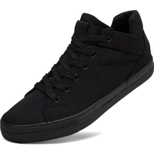 2021 Sneakers Mens Canvas Shoes Fashion Cool Street Sneakers Breathable Mens Casual Shoes Male Brand Classic Black White Shoes