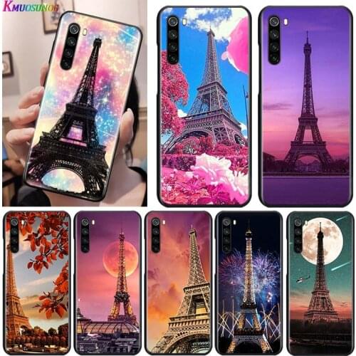 France Paris Eiffel tower for OPPO Reno 2 Z 2Z 2F 3 4 5 Pro 5G 4Z 4SE 5F ACE F7 A5 A9 2020 Black Phone Case Soft Cover Shell