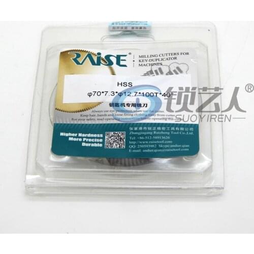 Original Raise double angle cutter 0011 horizontal milling cutter Locksimth for key machine 100D,100E,100E1,100F,100G,101