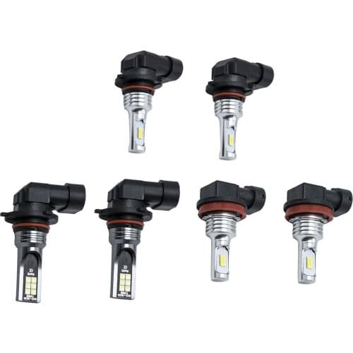 Front LED Headlight High Low Beam For Ford F-150 2015-2020 w/ Fog Light Bulbs