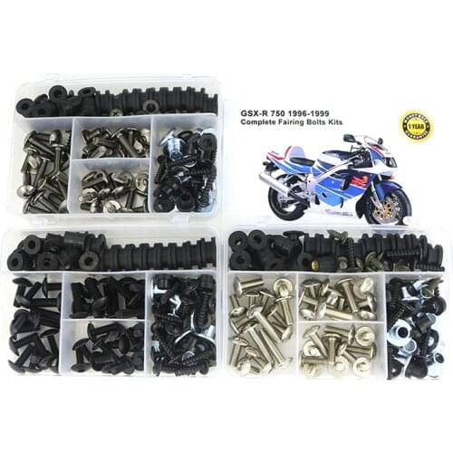 Fit For Suzuki GSXR 750 GSX-R 750 1996 1997 1998 1999 Motorcycle Completed Body Full Fairing Bolts Kits Clips Screws Steel