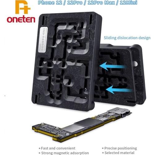 Qianli 4in1 Motherboard Middle Layer Fixture Board BGA Reballing Stencil Plant Tin for iPhone 12PRO 12 12mini 12PROMAX