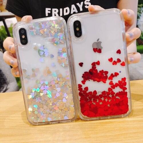 Luxury Flowing Liquid Love Case for Apple IPhone 11 12 Pro Max Mini 7 8 6 6S Plus XR X XS MAX Case Cover