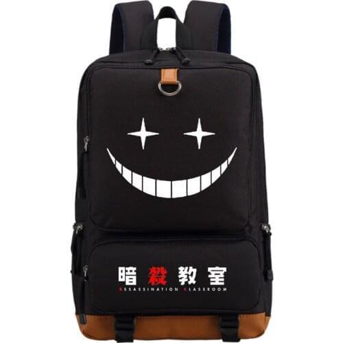 WISHOT Assassination classroom Backpack Shoulder travel School Bag Bookbag for teenagers men women Casual Laptop Bags