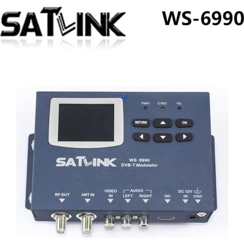 Satlink Meter WS-6990 1 Route DVB-T modulator/ AV/ HD Terrestrial Finder WS6990