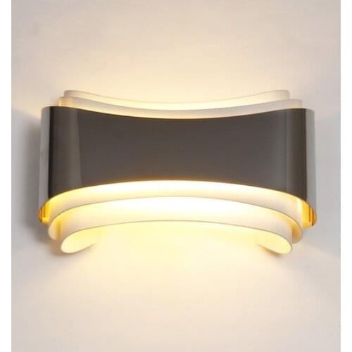 Modern Indoor Wall Lamp 85-265V LED Wall Mounted Sconce Light 5W Warm White Cold White For Bedroom Corridor Stairs WJ1007