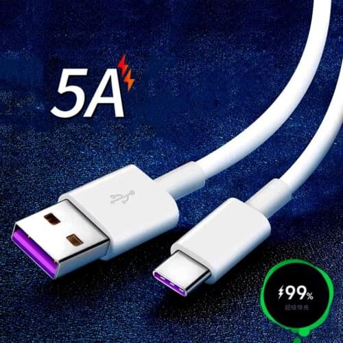 5A Super Fast Charger USB Cable For Huawei Mate 40 30 20 P50 P40 P30 P20 Pro Lite Type C USB Data Cable Lead USB-C Charging Wire