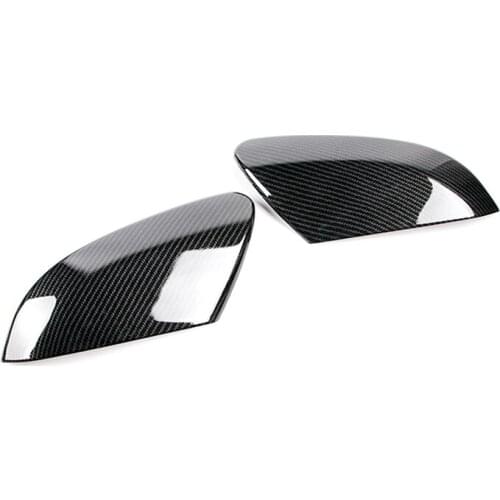 Carbon Fiber Color Side Door Wing Rear View Mirror Cover Decorative Sticker Trim Frame For Civic Accessories Chromium Part