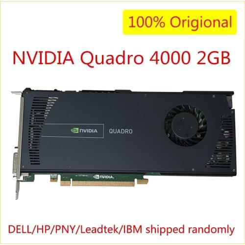 Quadro 4000 2GB For NVIDIA GDDR5 DVI DP Video Card Professional Graphics Card for Graphic Design Drawing 3D Modeling Rendering
