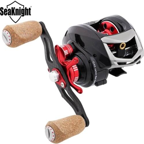 CLOSE OUT SeaKnight ELF II Dual Brake Systems 169g Carbon Fiber Body Baitcasting Fishing Reel 6.4:1/7.2:1 Fishing Wheel 16LB MAX