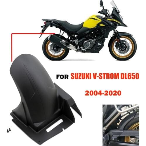 For Suzuki V-Strom 650 DL650 2004 - 2020 Rear Fender Splash Mud Dust Guard Mudguard Cover Mudflap DL 650 V-Strom650 VStrom 650