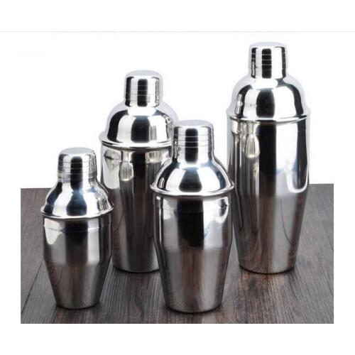 1PC Stainless Steel Martini Cocktail Shaker Wine Shaker Mixer Bar Tools Barware Professional Bartender Tools OK 0429