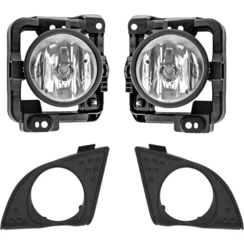 1 Pack Left and Right Front Bumper Fog Driving Light Lamp w/ Frame Kit for Acura TSX Replace Parts Accessories