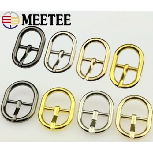 10pcs 16/19/32mm Bag Strap Adjuster Pin Buckle Metal Handbag Belt Buckles Webbing Clasp DIY Leather Crafts Sewing Accessories