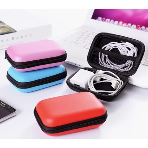 2018 NEW Phone Cable Data Line Storage Charger Package Earphone Headset Storages Jewelry Hair Accessories Box Make Up Bag Zipper
