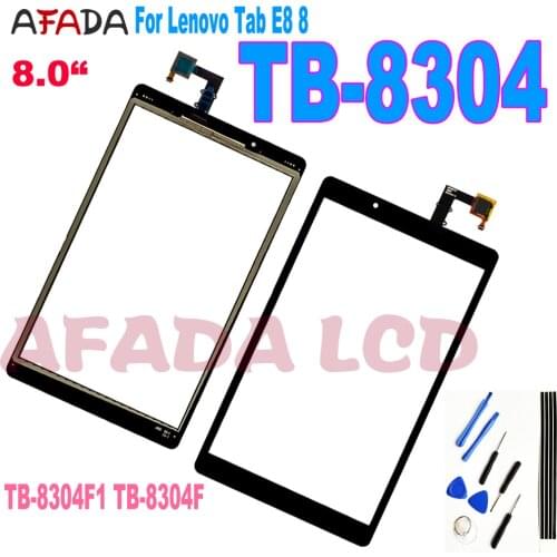 8" For Lenovo Tab E8 8 TB-8304F1 TB-8304F TB-8304 Touch Screen Digitizer Sensor Glass Tablet PC Replacement + Free Tool