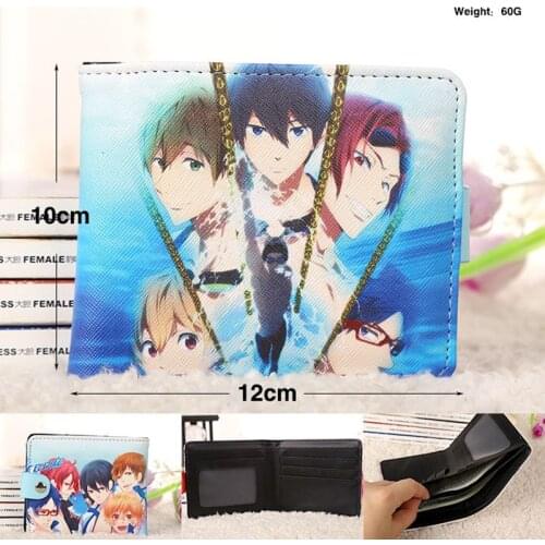 Anime Free! Iwatobi Swim Club Synthetic Leather Short Exquisite Wallet/Button Purse