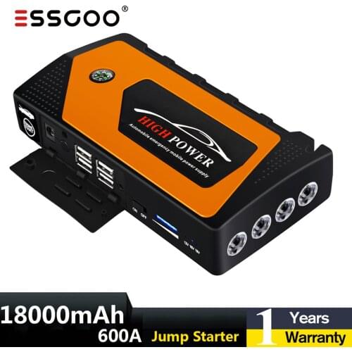 Power Bank Car Jump Starter Portable Start-up For Car 12V 20000mAh/18000mAh Battery Charger Booster Arrancador Bateria Coche