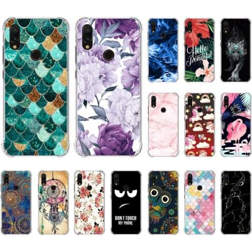 Colorful Painted Anti-falling Phone Case For Xiaomi Redmi 7 / Y3 Fashionable Painted Cool Design TPU Silicone Back Phone Cover