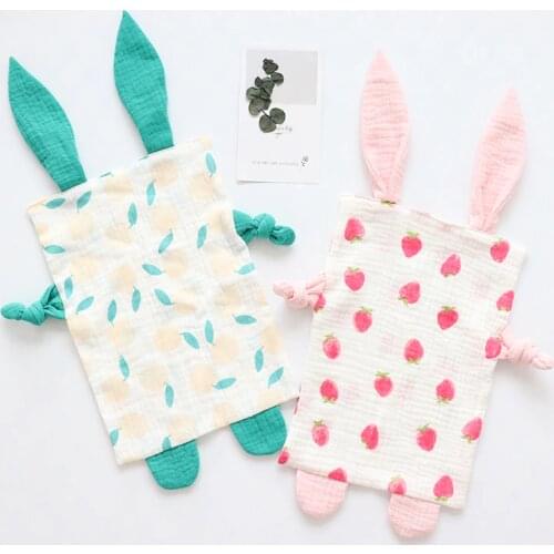 Baby Soothing Towel Comforting Toys For Newborns Cartoon Appease Doll Stroller Toy Infant Cute Cotton Muslin Appeasing Towel