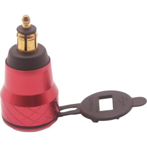 Dual USB Phone Charger DIN Socket Voltmeter For BMW F650 R1200GS R1200RT