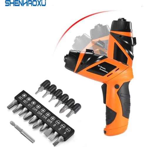 6V Electric Screwdriver Cordless Drill Mini Wireless Power Driver DC Battery Repair Tool Kit with LED Light with 7 OR 11 bits
